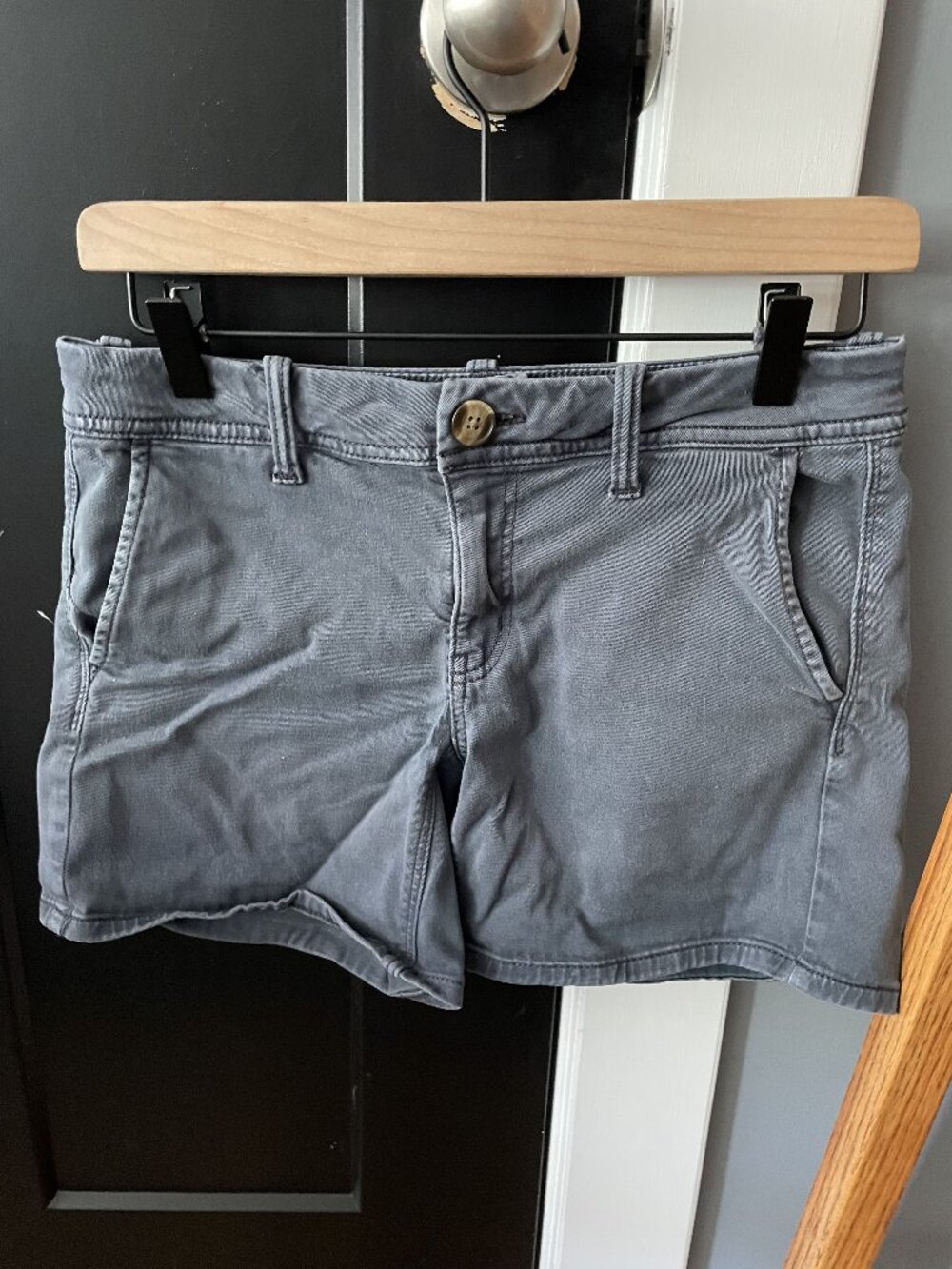 Size 2 Blue American Eagle Super Stretch Shorts